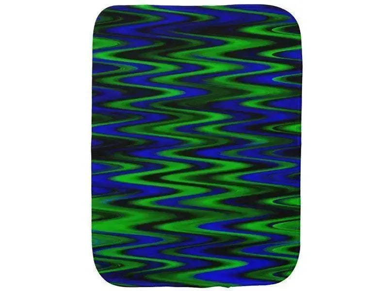Burp Cloths-WAVY #1 Burp Cloths-Blues & Greens-from COLORADDICTED.COM-