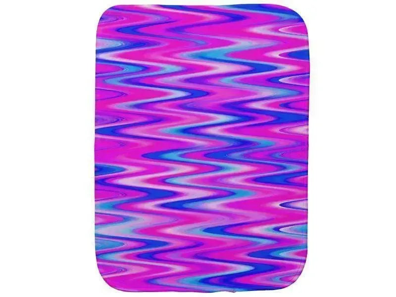 Burp Cloths-WAVY #1 Burp Cloths-Blues, Purples & Fuchsias-from COLORADDICTED.COM-