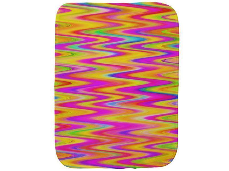 Burp Cloths-WAVY #1 Burp Cloths-Multicolor Light-from COLORADDICTED.COM-