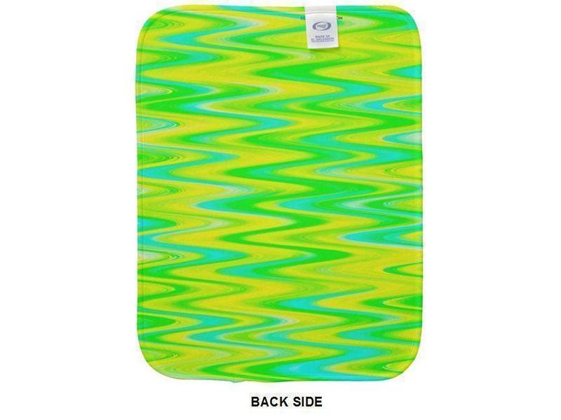 Burp Cloths-WAVY #1 Burp Cloths-Greens, Yellows & Light Blues-from COLORADDICTED.COM-