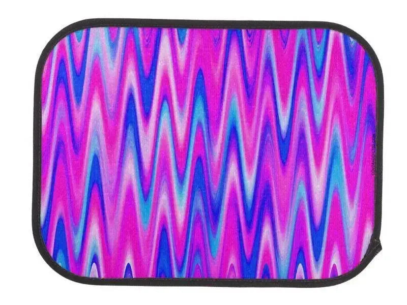 Car Mats-WAVY #1 Car Mats Sets-Blues & Purples & Fuchsias-from COLORADDICTED.COM-