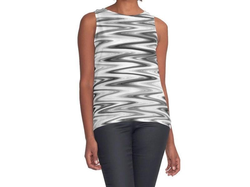 Contrast Tanks-WAVY #1 Contrast Tanks-Grays &amp; White-from COLORADDICTED.COM-