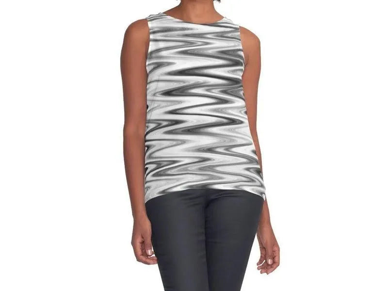 Contrast Tanks-WAVY #1 Contrast Tanks-Grays & White-from COLORADDICTED.COM-