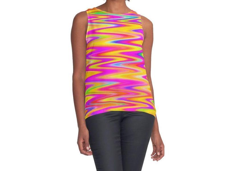 Contrast Tanks-WAVY #1 Contrast Tanks-Multicolor Light-from COLORADDICTED.COM-