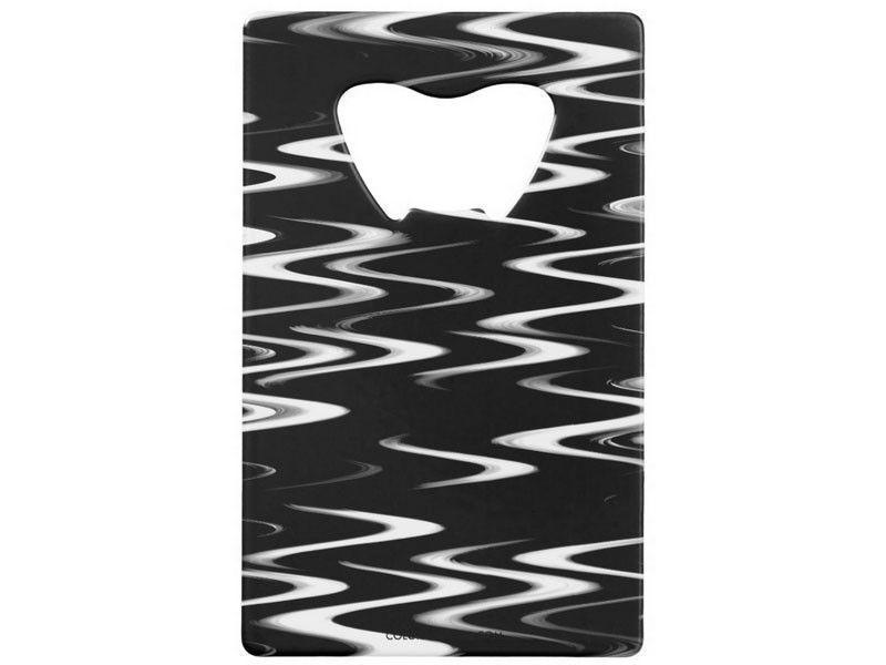 Credit Card Bottle Openers-WAVY #1 Credit Card Bottle Openers-Black &amp; White-from COLORADDICTED.COM-