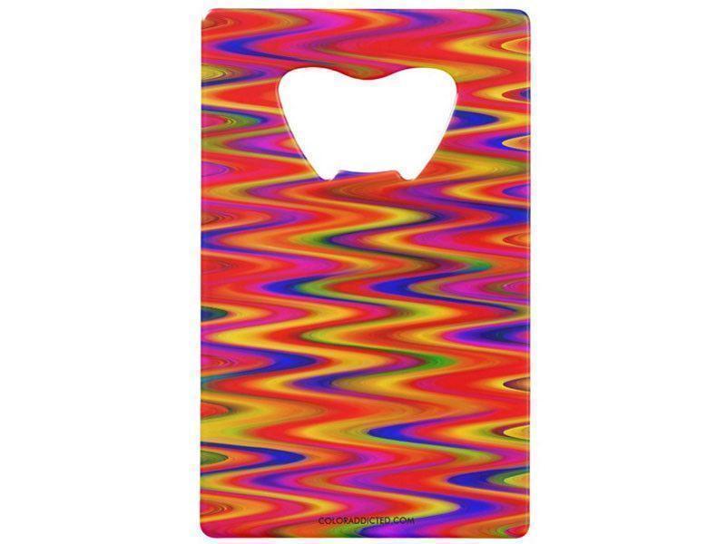 Credit Card Bottle Openers-WAVY #1 Credit Card Bottle Openers-Multicolor Bright-from COLORADDICTED.COM-