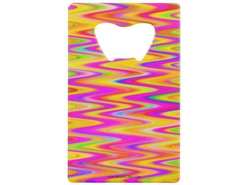 Credit Card Bottle Openers-WAVY #1 Credit Card Bottle Openers-Multicolor Light-from COLORADDICTED.COM-