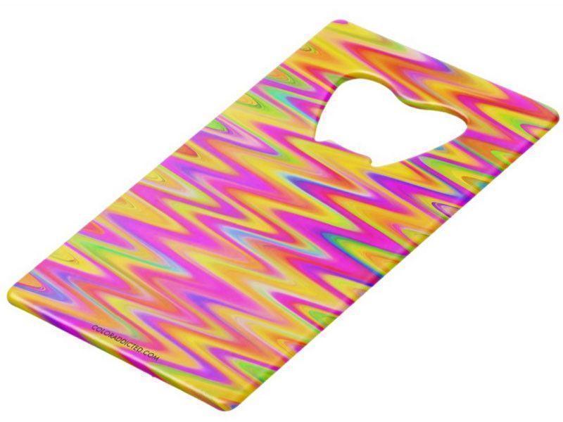 Credit Card Bottle Openers-WAVY #1 Credit Card Bottle Openers-Multicolor Light-from COLORADDICTED.COM-