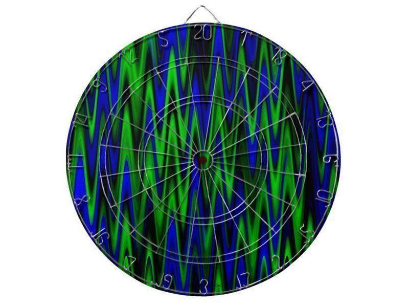 Dartboards-WAVY #1 Dartboards (includes 6 Darts)-Blues &amp; Greens-from COLORADDICTED.COM-