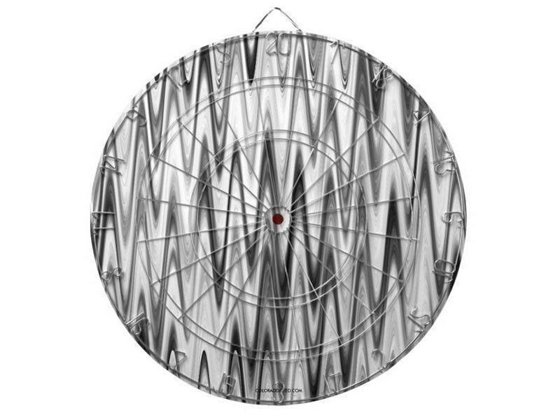 Dartboards-WAVY #1 Dartboards (includes 6 Darts)-Grays &amp; White-from COLORADDICTED.COM-