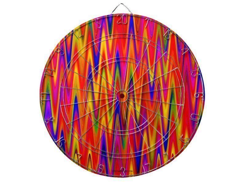 Dartboards-WAVY #1 Dartboards (includes 6 Darts)-Multicolor Bright-from COLORADDICTED.COM-