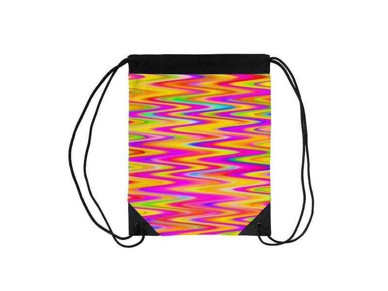Drawstring Bags-WAVY #1 Drawstring Bags-from COLORADDICTED.COM-