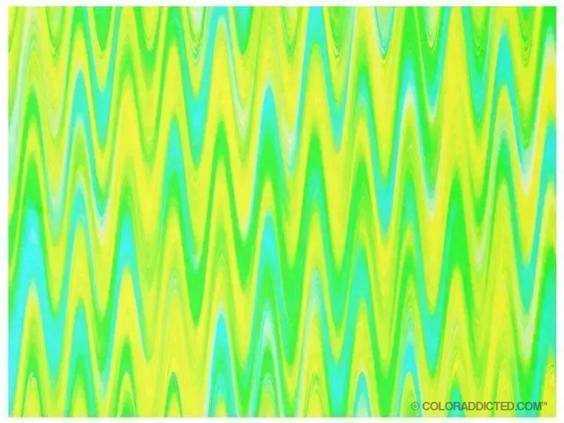 Fleece Blankets-WAVY #1 Fleece Blankets-Greens, Yellows & Light Blues-from COLORADDICTED.COM-