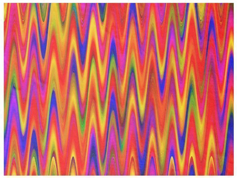 Fleece Blankets-WAVY #1 Fleece Blankets-Multicolor Bright-from COLORADDICTED.COM-