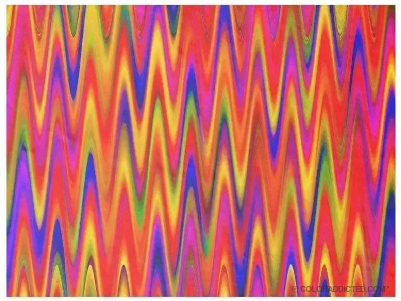 Fleece Blankets-WAVY #1 Fleece Blankets-Multicolor Bright-from COLORADDICTED.COM-