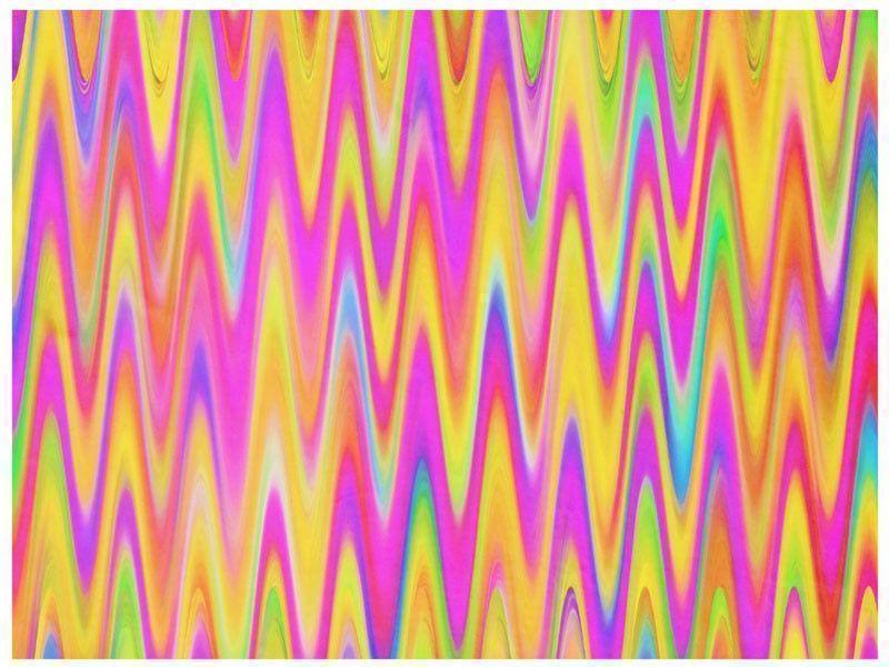 Fleece Blankets-WAVY #1 Fleece Blankets-Multicolor Light-from COLORADDICTED.COM-