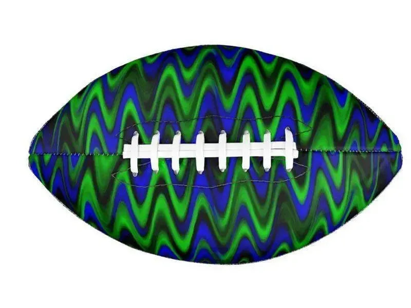 Footballs-WAVY #1 Footballs & Mini Footballs-Blues & Greens-from COLORADDICTED.COM-