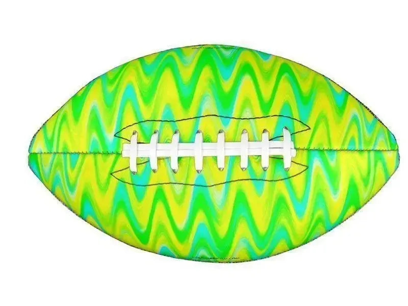 Footballs-WAVY #1 Footballs & Mini Footballs-Greens & Yellows & Light Blues-from COLORADDICTED.COM-