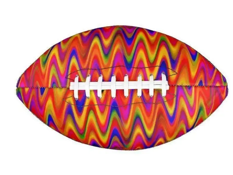 Footballs-WAVY #1 Footballs & Mini Footballs-Multicolor Bright-from COLORADDICTED.COM-