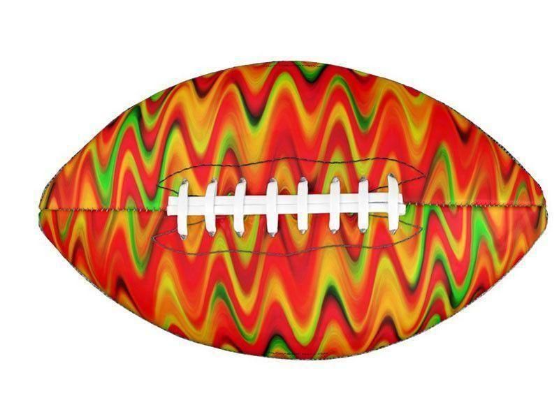 Footballs-WAVY #1 Footballs &amp; Mini Footballs-Reds &amp; Oranges &amp; Yellows &amp; Greens-from COLORADDICTED.COM-