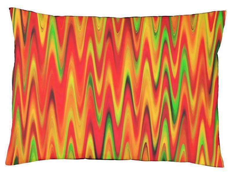 Dog Beds-WAVY #1 Indoor/Outdoor Dog Beds-Reds, Oranges, Yellows &amp; Greens-from COLORADDICTED.COM-