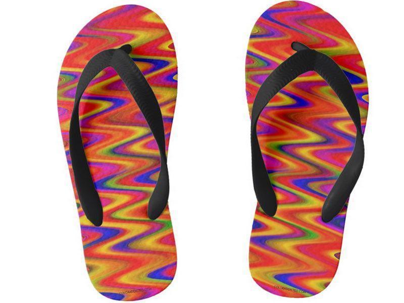 Kids Flip Flops-WAVY #1 Kids Flip Flops-Multicolor Bright-from COLORADDICTED.COM-