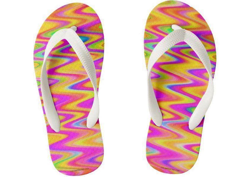 Kids Flip Flops-WAVY #1 Kids Flip Flops-Multicolor Light-from COLORADDICTED.COM-
