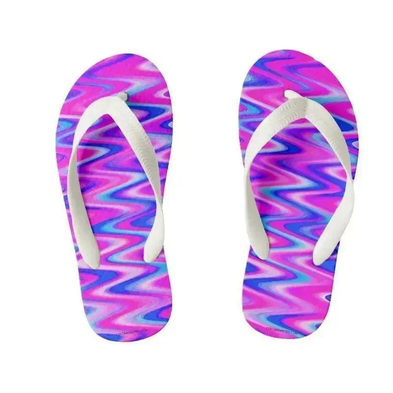 Kids Flip Flops-WAVY #1 Kids Flip Flops-from COLORADDICTED.COM-