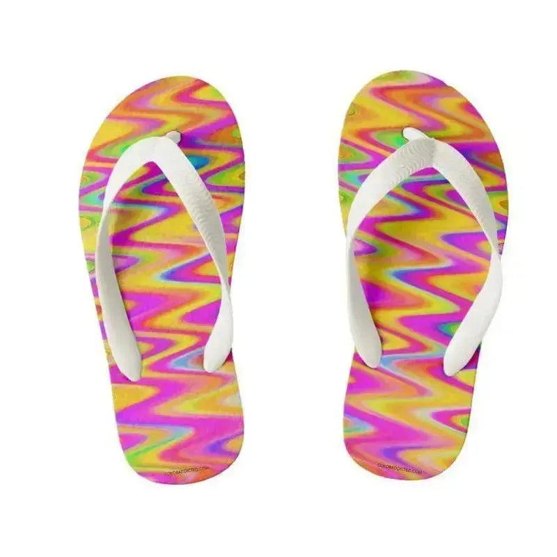 Kids Flip Flops-WAVY #1 Kids Flip Flops-from COLORADDICTED.COM-