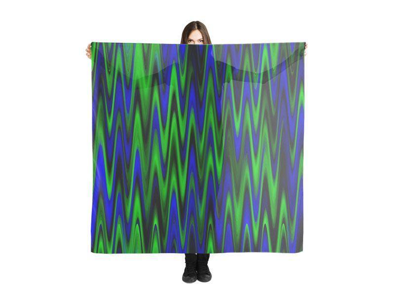 Large Square Scarves & Shawls-WAVY #1 Large Square Scarves & Shawls-from COLORADDICTED.COM-
