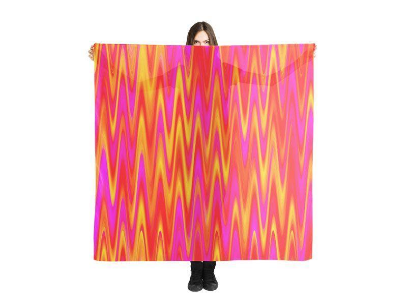 Large Square Scarves & Shawls-WAVY #1 Large Square Scarves & Shawls-from COLORADDICTED.COM-
