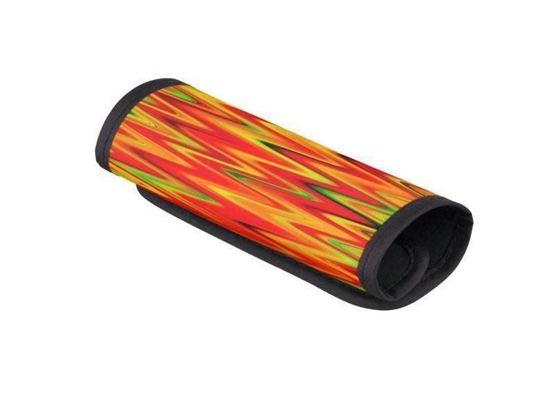 Luggage Handle Wraps-WAVY #1 Luggage Handle Wraps-Reds &amp; Oranges &amp; Yellows &amp; Greens-from COLORADDICTED.COM-