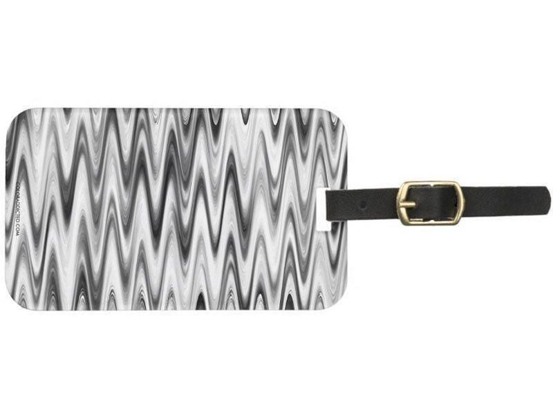 Luggage Tags-WAVY #1 Luggage Tags-Grays &amp; White-from COLORADDICTED.COM-
