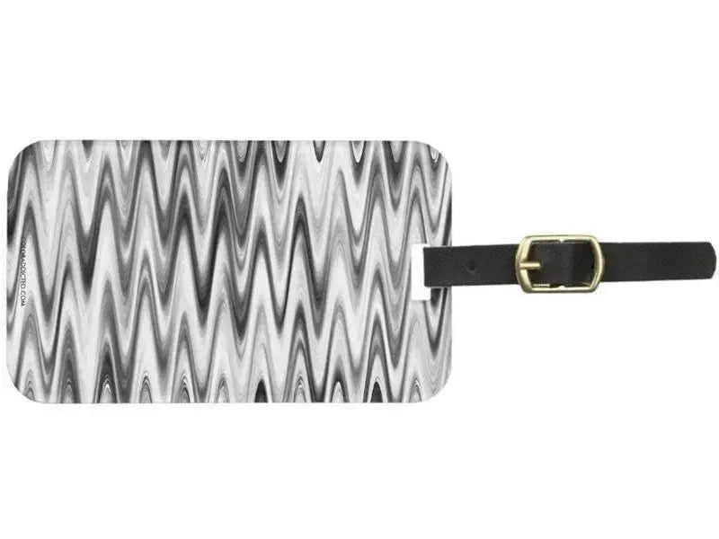 Luggage Tags-WAVY #1 Luggage Tags-Grays & White-from COLORADDICTED.COM-