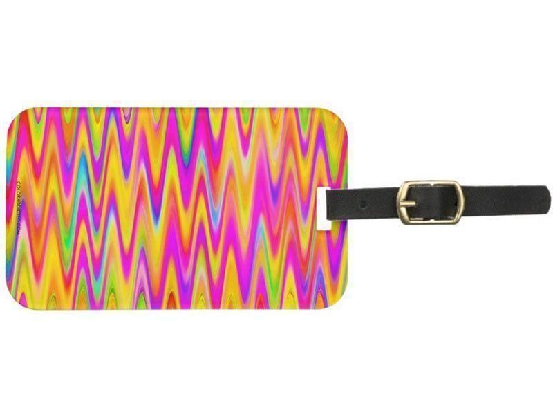 Luggage Tags-WAVY #1 Luggage Tags-Multicolor Light-from COLORADDICTED.COM-