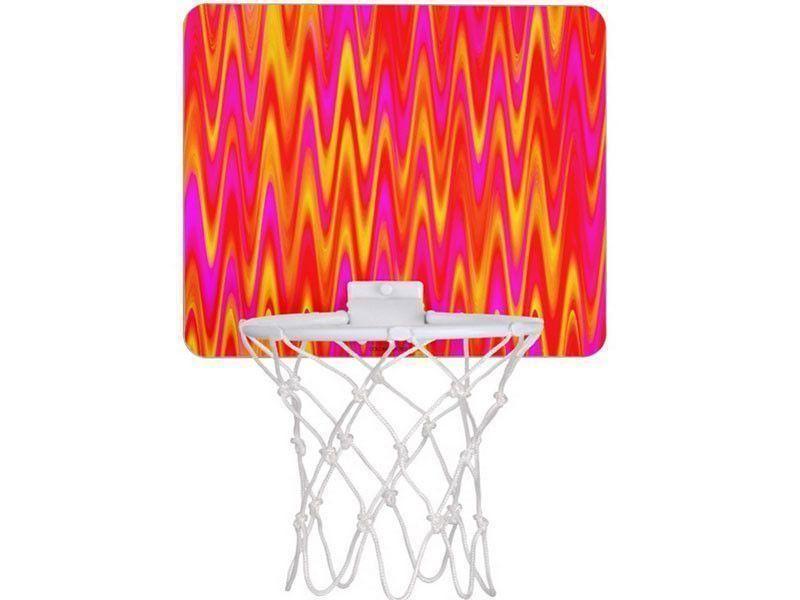 Mini Basketball Hoops-WAVY #1 Mini Basketball Hoops-Reds &amp; Oranges &amp; Yellows &amp; Fuchsias-from COLORADDICTED.COM-
