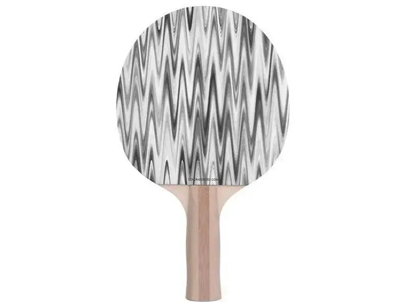 Ping Pong Paddles-WAVY #1 Ping Pong Paddles-Grays & White-from COLORADDICTED.COM-