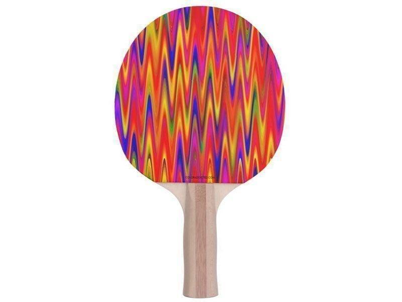 Ping Pong Paddles-WAVY #1 Ping Pong Paddles-Multicolor Bright-from COLORADDICTED.COM-