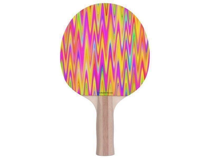 Ping Pong Paddles-WAVY #1 Ping Pong Paddles-Multicolor Light-from COLORADDICTED.COM-