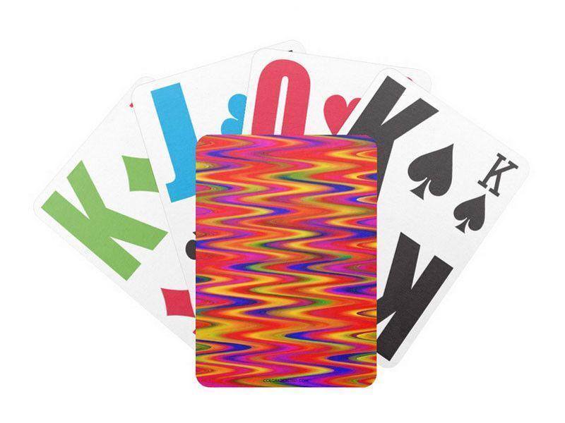 Playing Cards-WAVY #1 Premium Bicycle® E-Z See® LoVision® Playing Cards for visually impaired players-Multicolor Bright-from COLORADDICTED.COM-