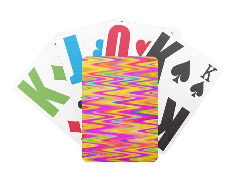 Playing Cards-WAVY #1 Premium Bicycle® E-Z See® LoVision® Playing Cards for visually impaired players-Multicolor Light-from COLORADDICTED.COM-