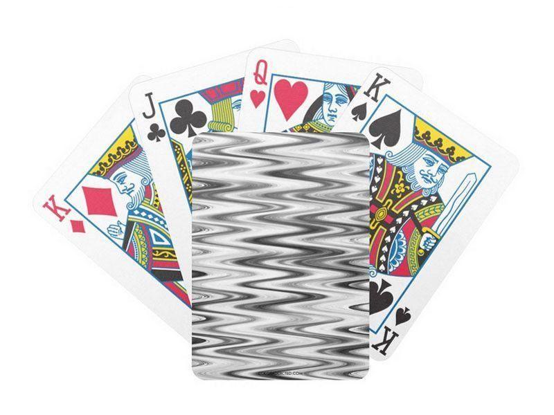 Playing Cards-WAVY #1 Premium Bicycle® Playing Cards-Grays &amp; White-from COLORADDICTED.COM-