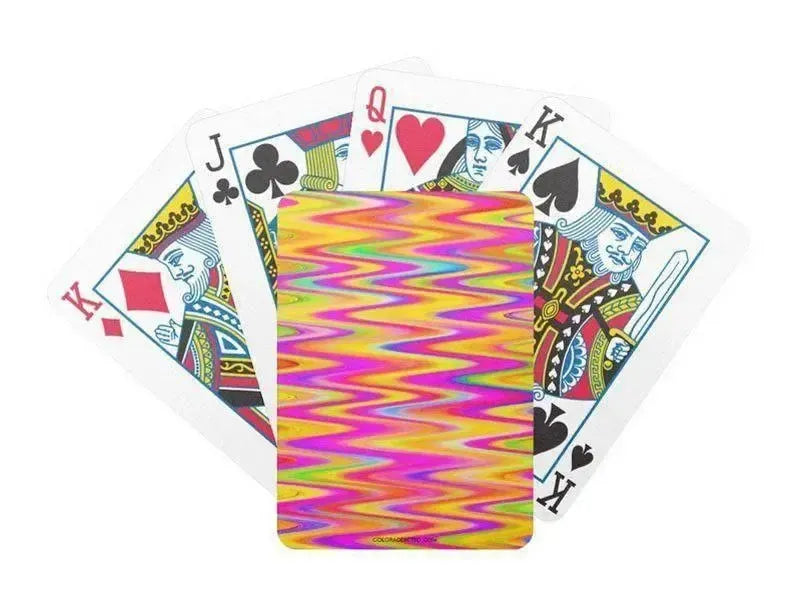 Playing Cards-WAVY #1 Premium Poker Playing Cards-Multicolor Light-from COLORADDICTED.COM-