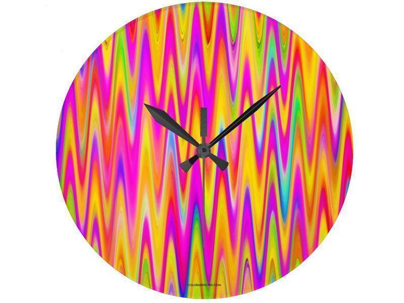 Wall Clocks-WAVY #1 Round Wall Clocks-Multicolor Light-from COLORADDICTED.COM-