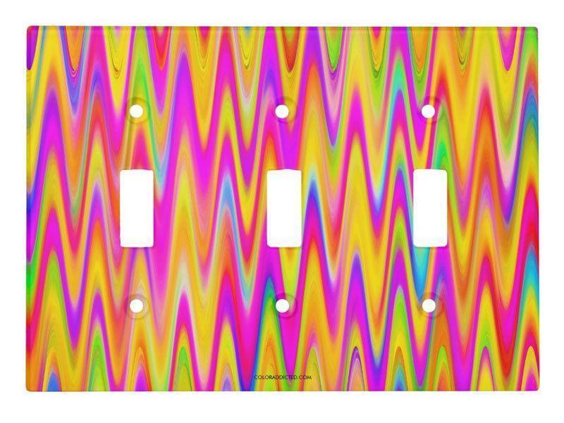 Toggle Light Switch Covers-WAVY #1 Single, Double & Triple-Toggle Light Switch Covers-from COLORADDICTED.COM-
