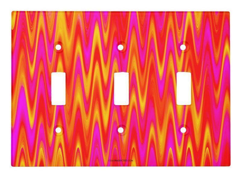 Toggle Light Switch Covers-WAVY #1 Single, Double & Triple-Toggle Light Switch Covers-from COLORADDICTED.COM-