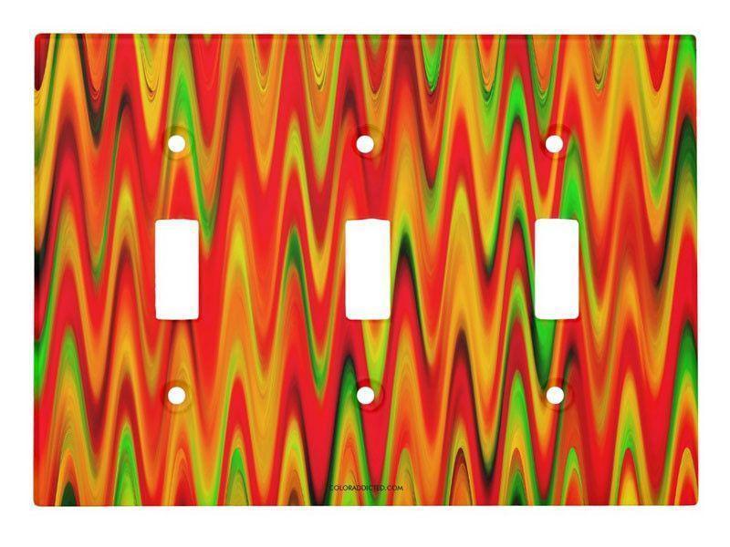Toggle Light Switch Covers-WAVY #1 Single, Double & Triple-Toggle Light Switch Covers-from COLORADDICTED.COM-