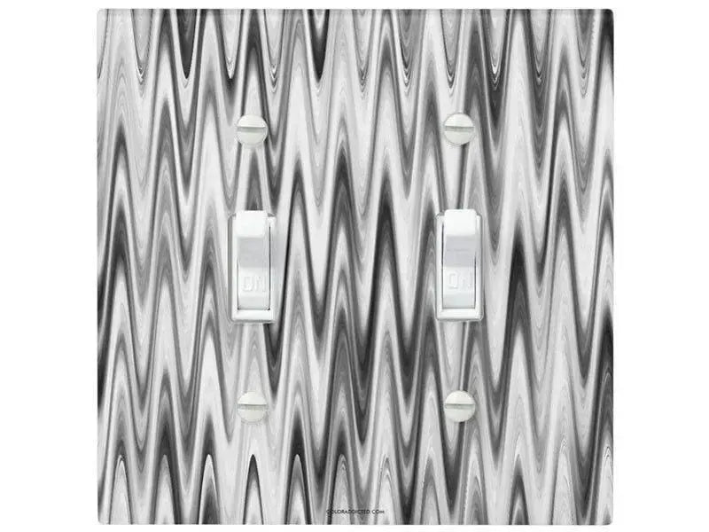 Toggle Light Switch Covers-WAVY #1 Single, Double & Triple-Toggle Light Switch Covers-from COLORADDICTED.COM-