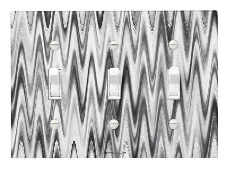 Toggle Light Switch Covers-WAVY #1 Single, Double & Triple-Toggle Light Switch Covers-from COLORADDICTED.COM-