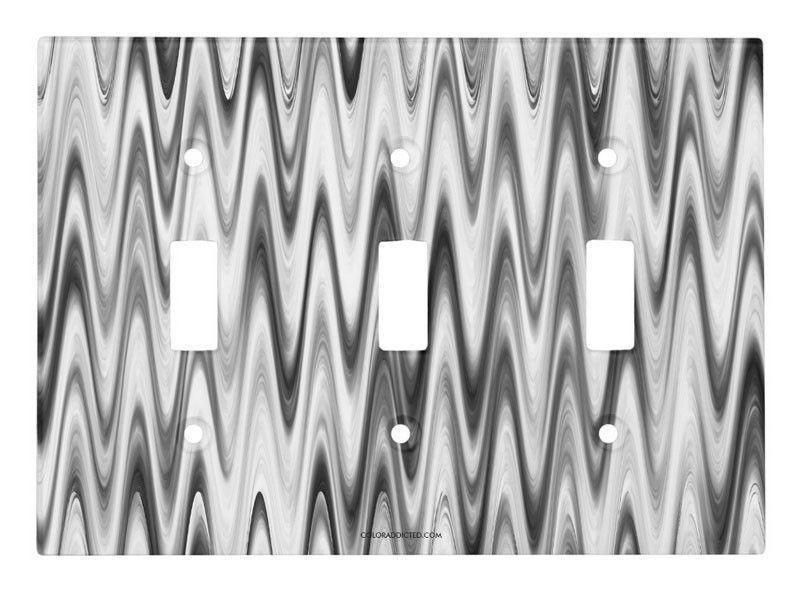 Toggle Light Switch Covers-WAVY #1 Single, Double & Triple-Toggle Light Switch Covers-from COLORADDICTED.COM-